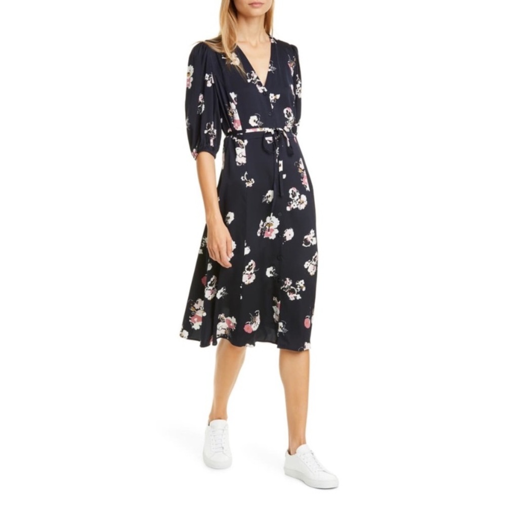 NORDSTROM SIGNATURE Button Front
Stretch Silk Dress